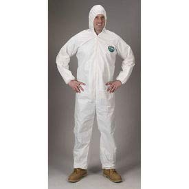 Lakeland CTL428 Micromax NS Disposable Coverall XL, Hood, Elastic Wrists/Ankles, 25/Case (CTL428-XL)