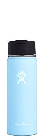Hydro Flask 20 oz Travel Coffee Flask | Stainless Steel & Vacuum Insulated | Wide Mouth with Hydro Flip Cap | Frost