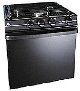 Atwood Mobile Products 52232 Wedgewood Black 21" Ups Piezo Oven Range 3 Burner