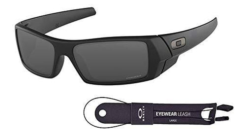 Oakley Gascan OO9014 901443 60M Matte Black/Prizm Black Sunglasses For Men +BUNDLE with Oakley Accessory Leash Kit