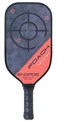 Engage Poach Extreme Pickleball Paddle (Red, 7.5-7.8 oz)