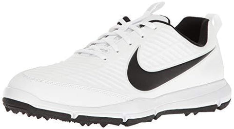 Nike Men's Explorer 2 Golf Shoe, White/Black, 10 M US