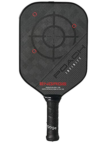 Engage Pickleball Poach Infinity (The Second Generation Paddle) (Red, Standard (7.9-8.3 oz))