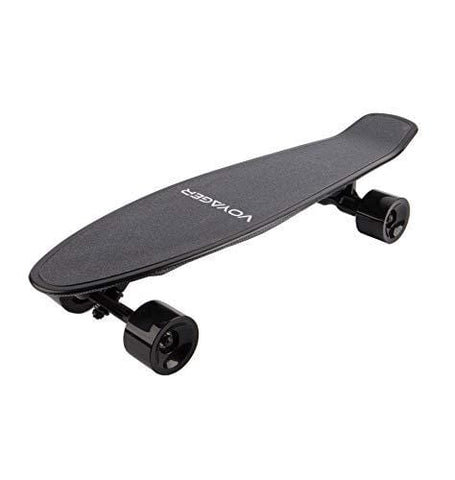 Voyager Neutrino Compact Electric Cruiser Skateboard with Bluetooth Remote, 350W Brushless Motor, 12.5 MPH Max Speed, up to 7 Mile Range (Black)