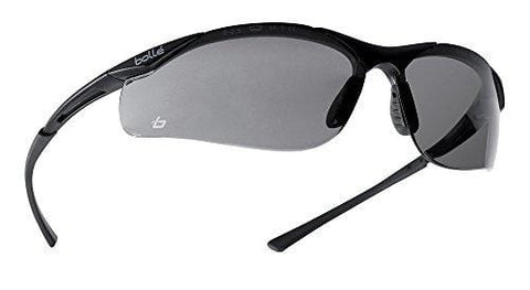 Bollé Safety 253-CT-40045 Contour Safety Eyewear with Semi-Rimless Nylon Frame and Smoke Anti-Fog Lens