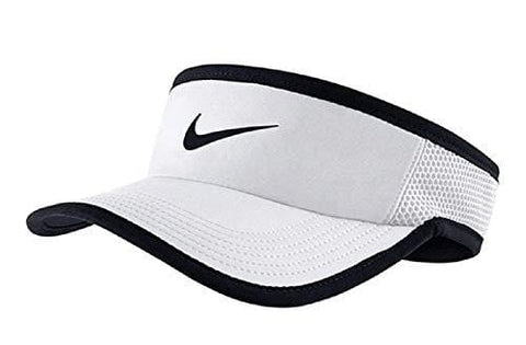 Nike Feather Light Tennis Visor White/Black Size Medium/Large