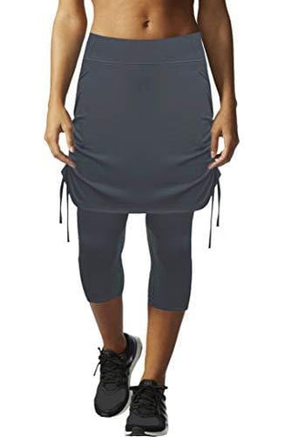 HonourSex Womens Capri Skirt Tennis Casual Skirted Leggings Skort, Sport Running Athletic Swim Workout with Capri/Shorts