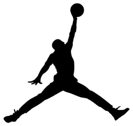 greatman Air Jordan Nike Jumpman Logo Vinyl Sticker Decal-Black-6 Inch