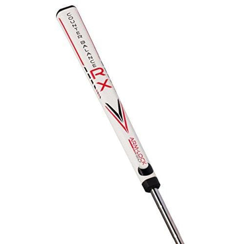 Arm-Lock Golf Professional Oversize Putter Grip - 14-Inch Long Suitable for All Putters - Quality Putter Grip in Grey/Black/Yellow Counterbalance Putter Grip in White/Red/Black