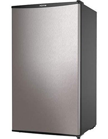 hOmeLabs Mini Fridge - 3.3 cu ft Under Counter Refrigerator with Covered Chiller Compartment - Small Drink Food Storage Machine for Office, Dorm or Apartment with Adjustable Removable Glass Shelves