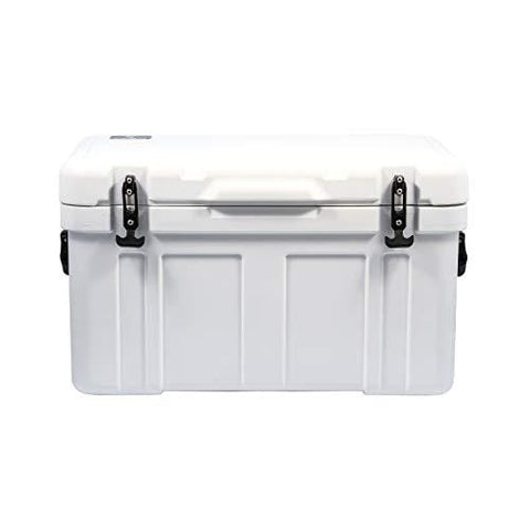 Currituck Heavy Duty Cooler by Camco -Perfect as a Boat Cooler and For Hunting, Hiking, Camping, Fishing, The Beach and More 58 Quarts (White) (51870)