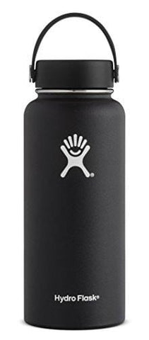 Hydro Flask 64 oz Double Wall Vacuum Insulated Stainless Steel Bottle, Black