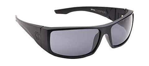 SPY Optic Cooper XL Wrap Sunglasses (MATTE BLACK - GRAY POLAR)
