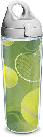 Tervis Tennis Balls Wrap and Water Bottle with Grey Lid, 24-Ounce, Beverage - 1164179
