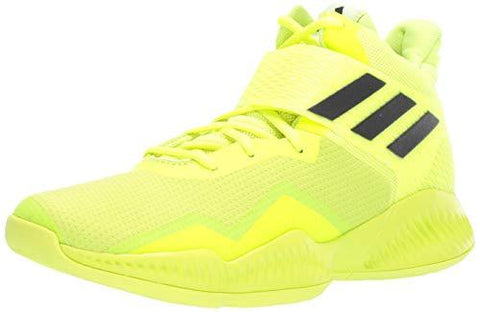 adidas Men's Explosive Bounce 2018 Basketball Shoe, Solar Yellow/White/Black, 10.5 M US