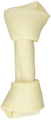 Green Cow Rawhide Dog Bones, 6-7 Inch Natural Bones, 8-Count Bags (Pack Of 2)