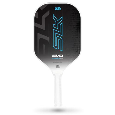 2023 SLK Evo Power XL Pickleball Paddle by Selkirk Sport | G9 Power Carbon Fiber Pickleball Paddle with SpinFlex Surface and Rev-Hybrid Polymer Core | Blue