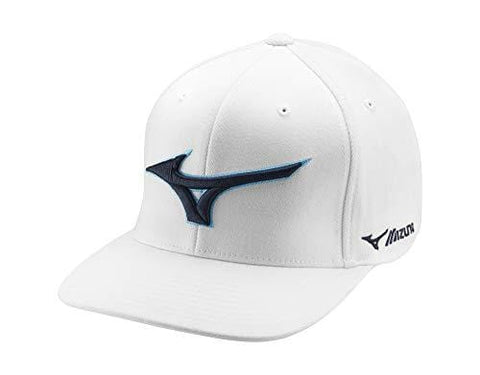 Mizuno Diamond Snapback Golf Hat, White, One Size