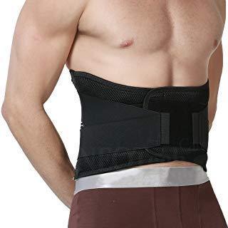 Neotech Care Back Brace - Lumbar Support Belt - Wide Protection, Adjustable Compression & Breathable - for Gym, Posture, Lifting, Work, Pain Relief - Black - Size XL