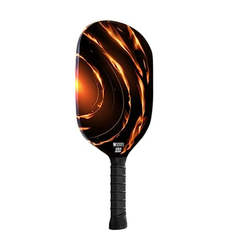 Kasaca Rapid Fire Edgeless Graphite T700 Multilayer Carbon Fiber Pickleball Paddles, Longer Handle Comfort Grip, Large Sweet Spots, USAPA Approved, for Intermediate & Advanced Players