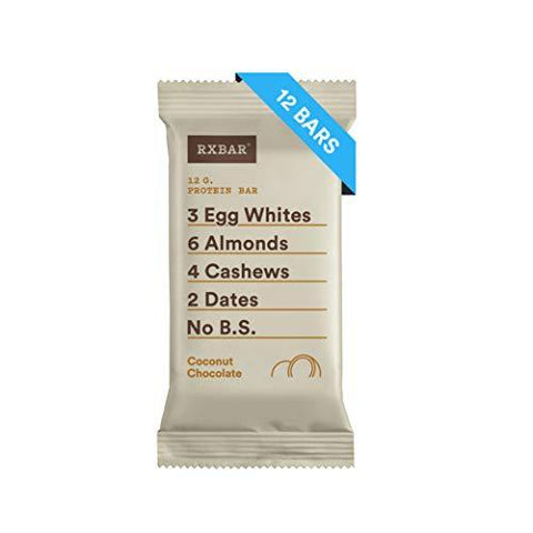 RXBAR Whole Food Protein Bar, Coconut Chocolate, 1.83oz Bars, 12 Count