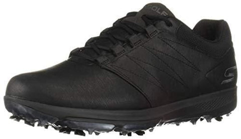 Skechers Men's Pro 4 Waterproof Golf Shoe, Black 9 M US