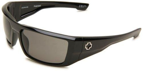 Spy Optic Unisex Dirk Polarized Shiny Black/Grey Polarized Lens