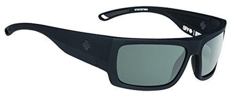 Spy Optic Rover Square Sunglasses, Soft Matte Black/Happy Gray/Green Polar/Dark Blue Spectra, 1.5 mm