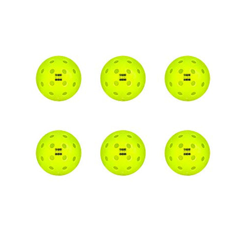 Glow in The Dark Pickleballs, 6 Pack Pickleballs, Shadow-Ball Pickleball Outdoor Balls, USAPA Standard Pickle Balls