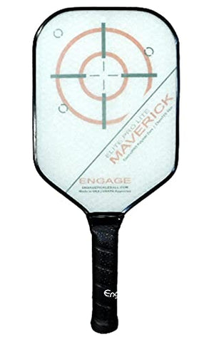 Engage Elite Pro Maverick Pickleball Paddle (Ruby Red, Lite 7.5-7.8 Ounce)