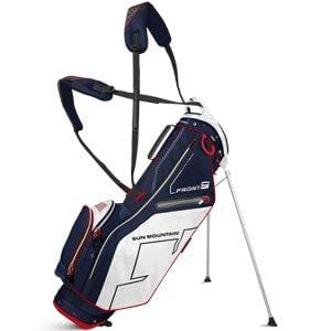 Sun Mountain Front 9 Stand Golf Bag, Navy/White/Red