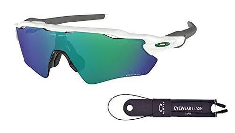Oakley Radar EV Path OO9208 920871 38M Polished White/Prizm Jade Sunglasses For Men+BUNDLE with Oakley Accessory Leash Kit