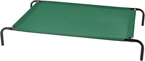 AmazonBasics Elevated Cooling Pet Bed, L, Green