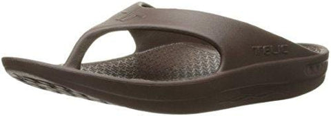 Telic Flip Flop Unisex EVA Sandals, Espresso Brown L, Size - Mens-10 - Womens-11