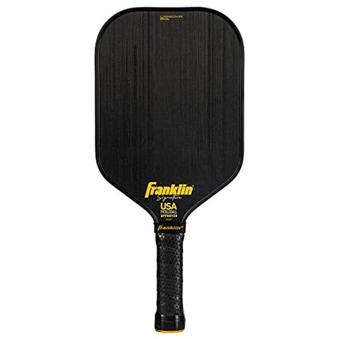Franklin Sports Pro Pickleball Paddles - Signature Series STK Carbon Fiber Pickleball Paddle - USA Pickleball (USAPA) Approved Tournament Paddle - Polypropylene Core Pro Paddles - 14.5mm + 16mm Cores