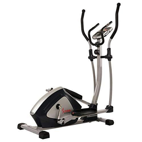 Sunny Health & Fitness Magnetic Elliptical Trainer Elliptical Machine w/  LCD Monitor and Heart Rate Monitoring - Endurance Zone - SF-E3804