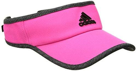adidas Women's Adizero Ii Visor, Shock Pink/Dark Grey Heather/Black, One Size