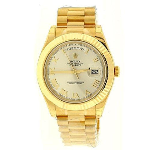 NEW Rolex Day Date II President 18K Yellow Gold Mens watch 218238 CHRP
