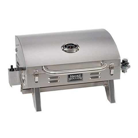 Smoke Hollow 205 Stainless Steel TableTop Propane Gas Grill, Perfect for tailgating,camping or any outdoor event