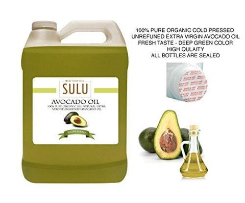 4 LBS(64 OZ) 100% Pure Organic Cold Pressed Unrefined Extra Virgin Raw Avocado Oil All Natural
