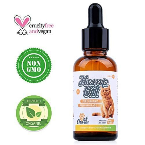 Pet Hemp Oil for Dogs Cats, Natural Organic Hemp Oil for Arthritis Pain Relief,Separation Anxiety,Supports Hip & Joint Health,Calming Relief and Better Sleep - Easily Apply to Treats (500mg)