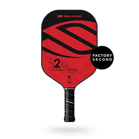 Selkirk Vanguard Hybrid Factory Second Pickleball Paddle | Carbon Fiber Pickleball Paddle with a Polypropylene X5 Core | Pickleball Rackets Made in The USA | S2 Lightweight, Crimson Black |