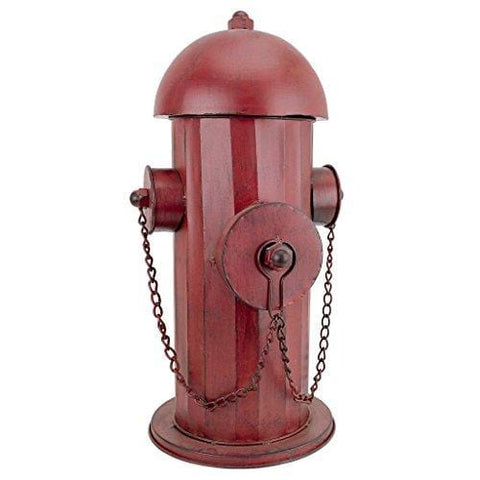Design Toscano FU68858 Fire Hydrant Statue Puppy Pee Post and Pet Storage Container, Medium, Full Color