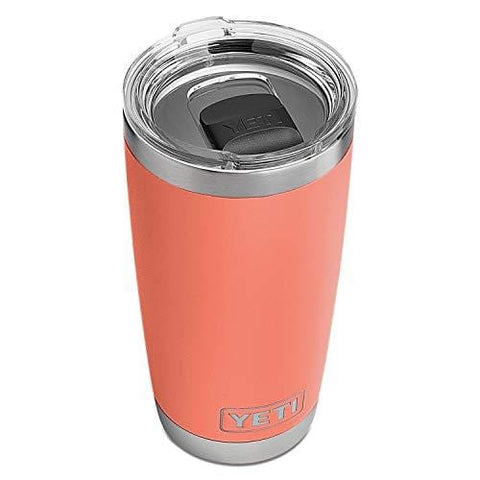 YETI Rambler 20 oz Stainless Steel Vacuum Insulated Tumbler w/MagSlider Lid, Coral