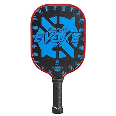 Onix Graphite Evoke XL Pickleball Paddle Features Polypropylene Core, Graphite Face, and Oversized Shape