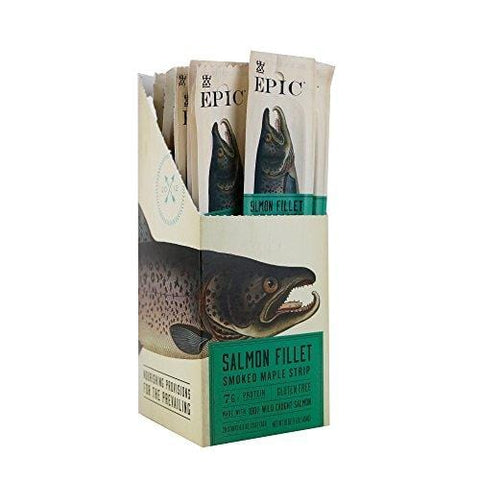 Epic Snack Strips, Smoked Salmon Maple, 0.8 oz. (20 Count)