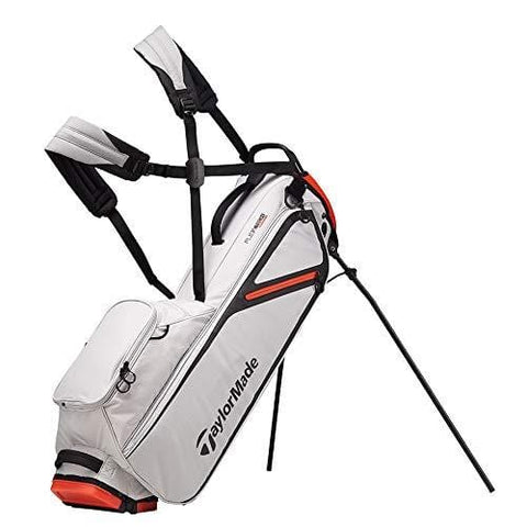 TaylorMade 2019 Flextech Lite Stand Golf Bag, Silver/Blood Orange