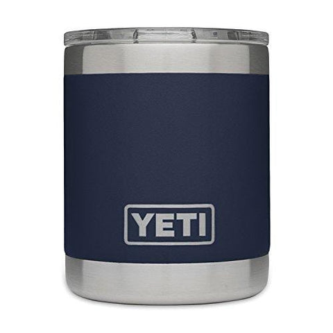 YETI Rambler 10oz Vacuum Insulated Stainless Steel Lowball with Lid, Navy