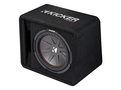 Kicker 43VCWR122 12" CompR Sub 2 Ohm Loaded Subwoofer Sub Box Enclosure (Renewed)