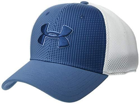 Under Armour Men's Microthread Golf Mesh Cap, Thunder//Petrol Blue, X-Large/XX-Large